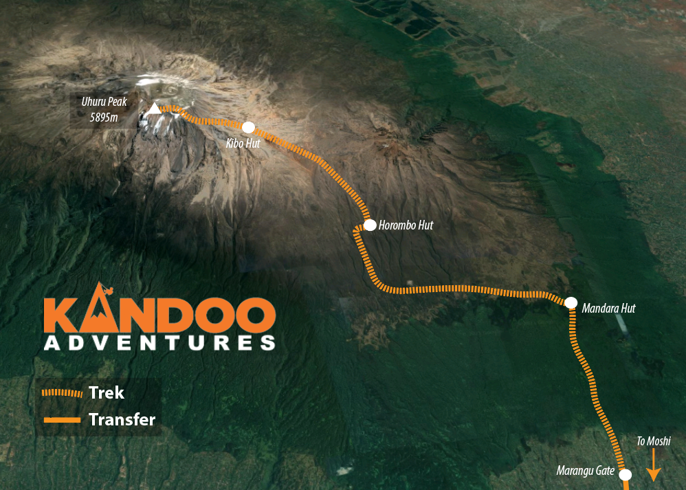 Marangu Route Map