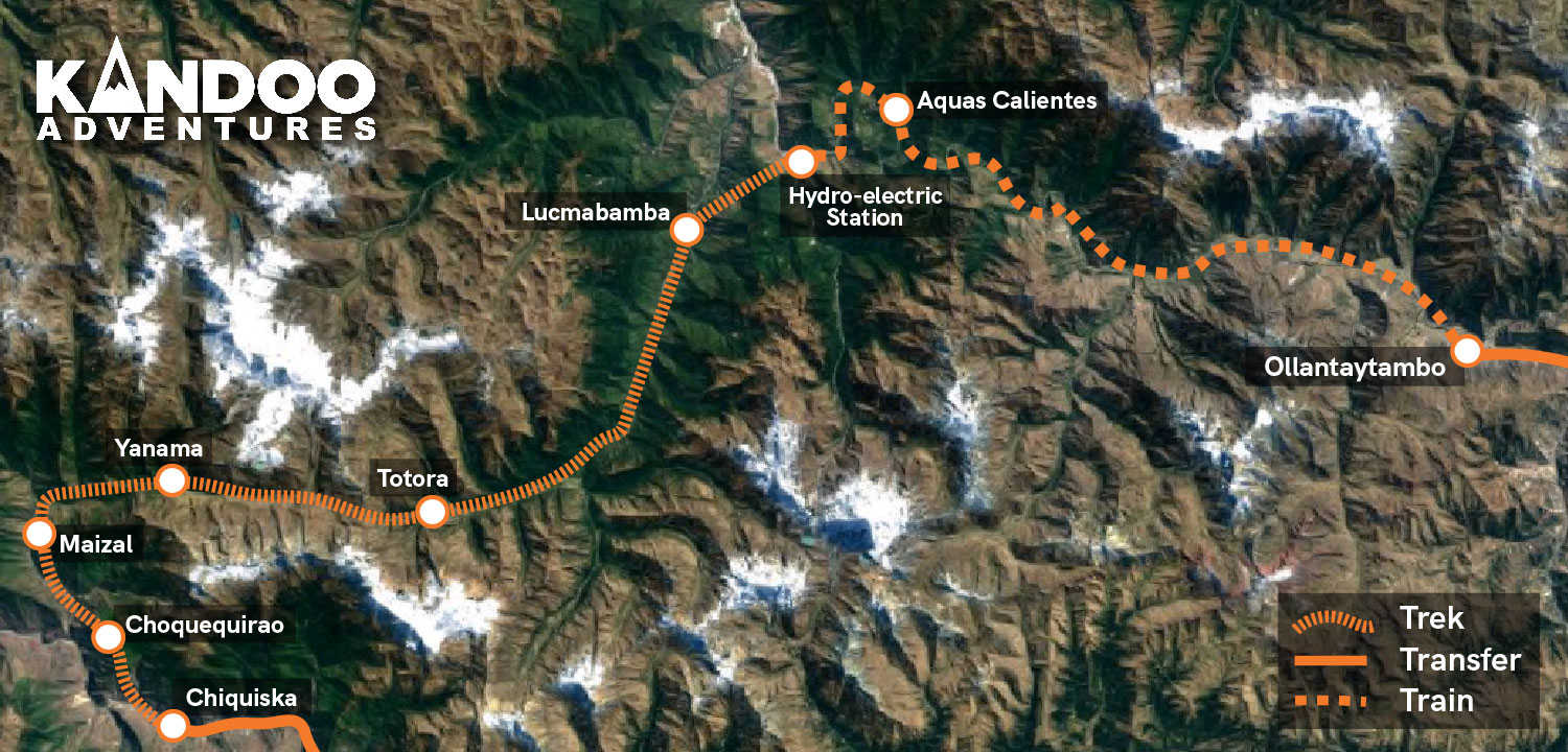 Peru - Choquequirao Trek Route Map
