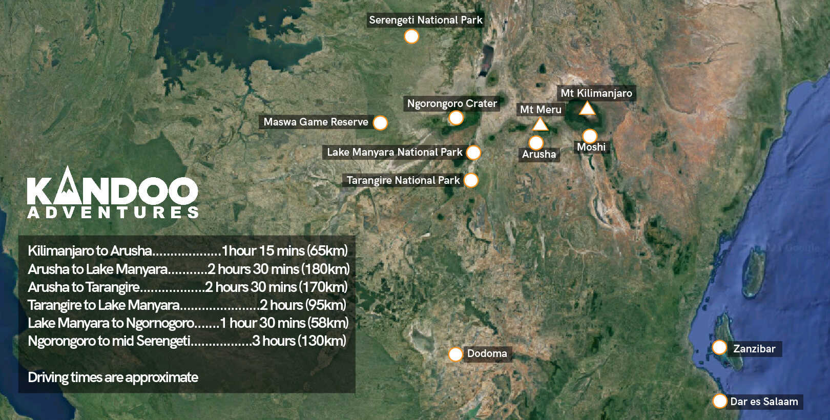 Safari Overview Map