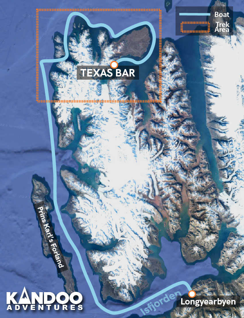 Svalbard Texas Bar Route Map