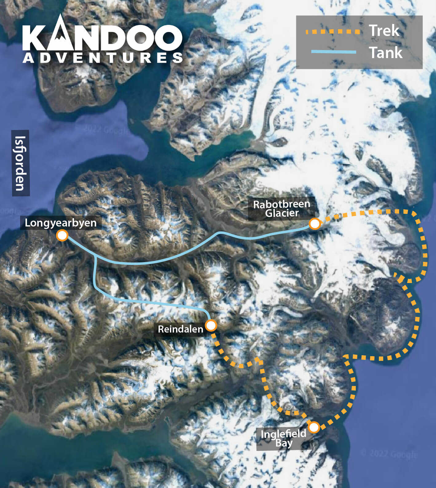 The East Coast Expedition Map - Svalbard