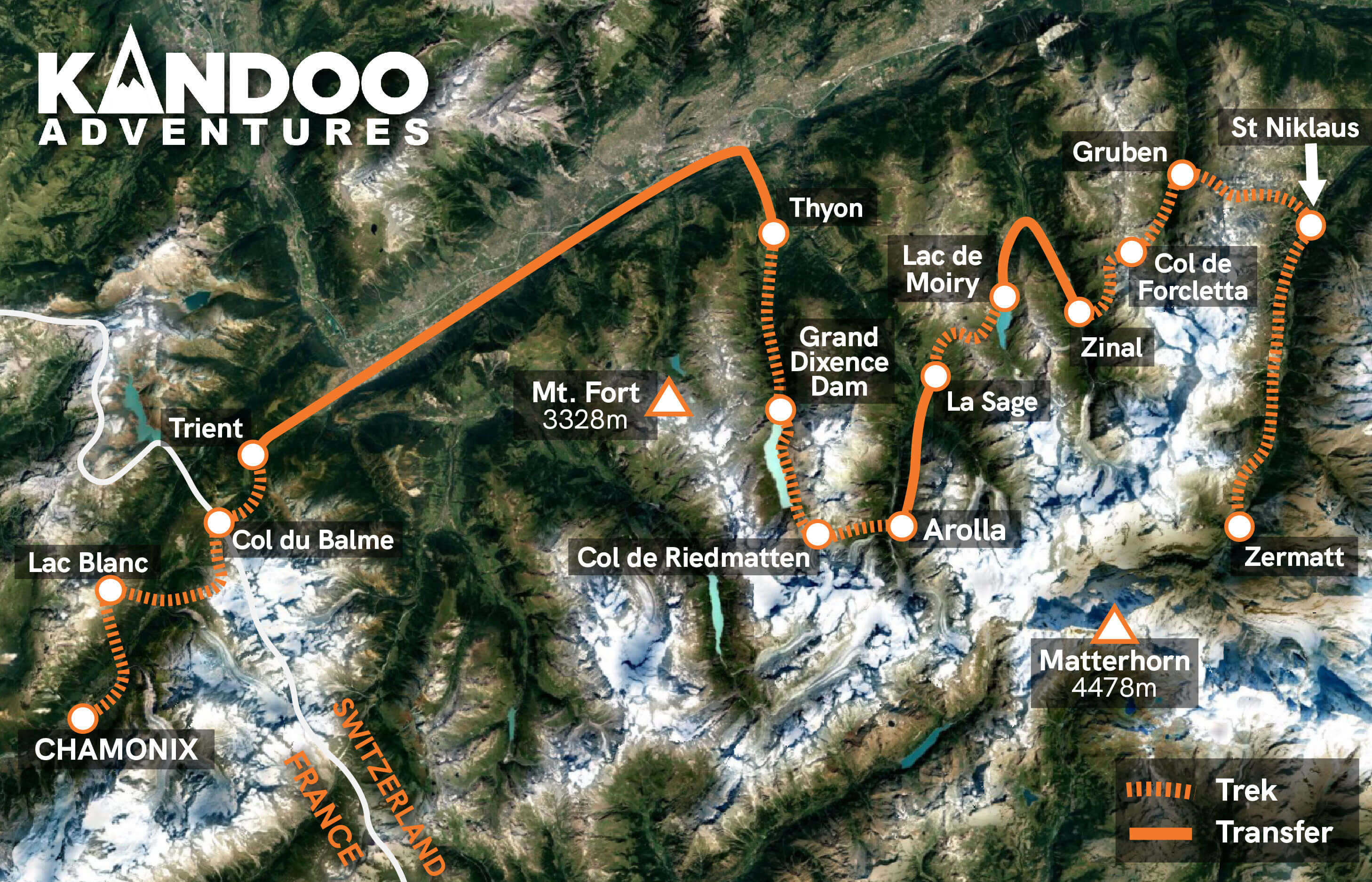 Trek Only Haute Route Map