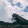 Cloudy ridge on Mt Meru