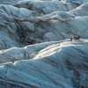 Hikers climbing the Vatnajökull glacier