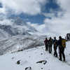 Hikers heading toward Dingboche, in Khumbu