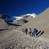 Hikers in Thorong, during the Annapurnas Tour
