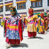 Masked-dancers-celebrating-Phyang-Tsedup