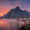 Sunset on the Lofoten Islands