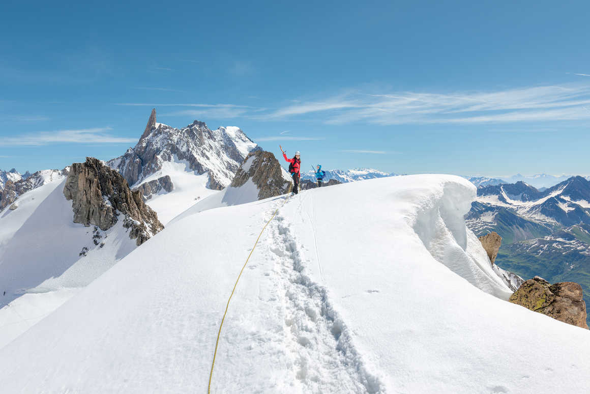 Alpinism in French Alps