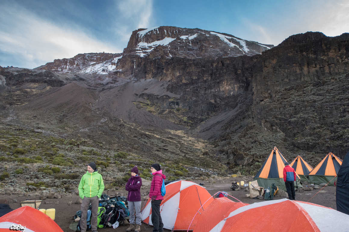 Barranco Camp during the Kilimanjaro ascent