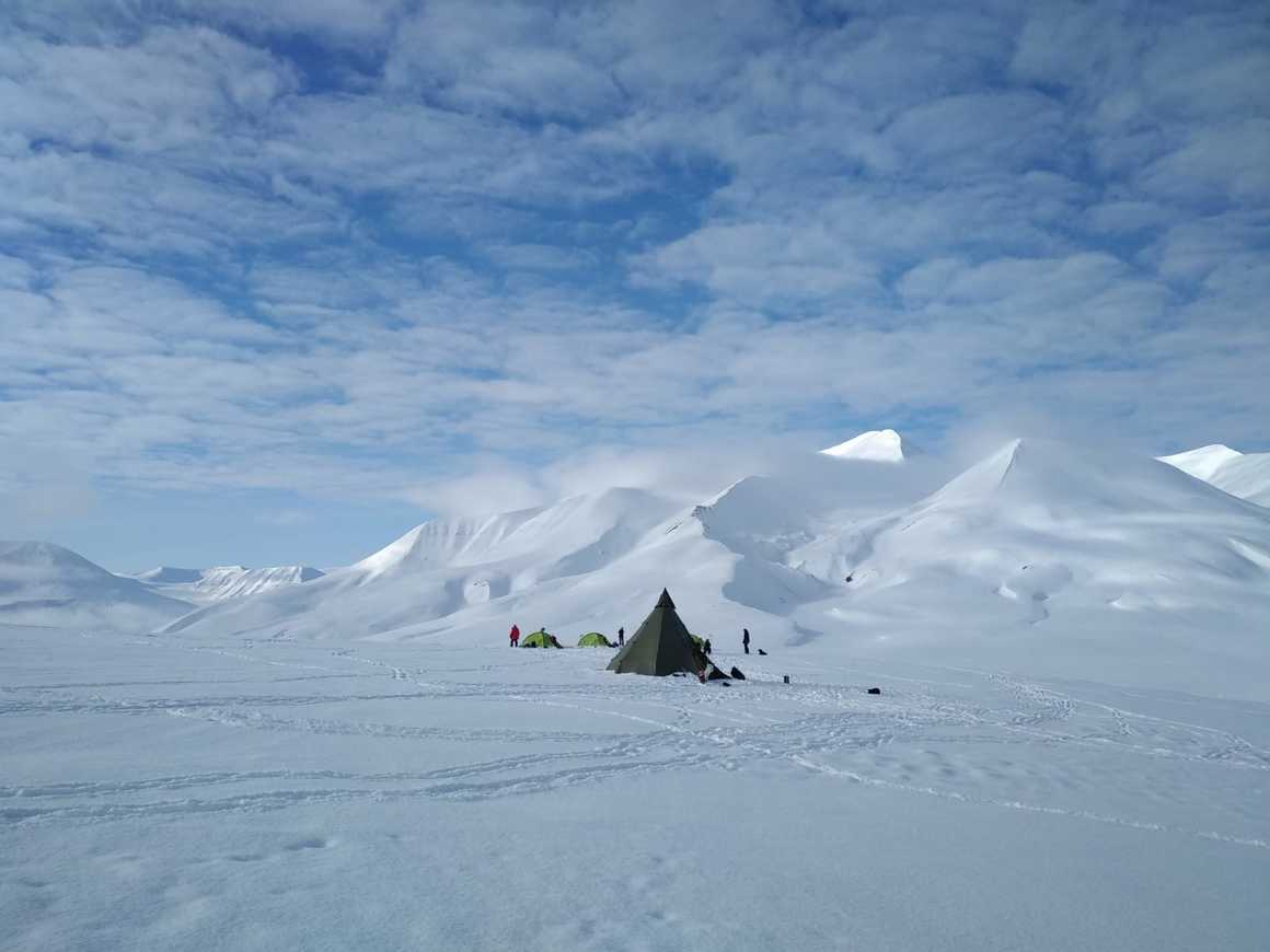 Base camp during the East Coast Expedition in Svalbard