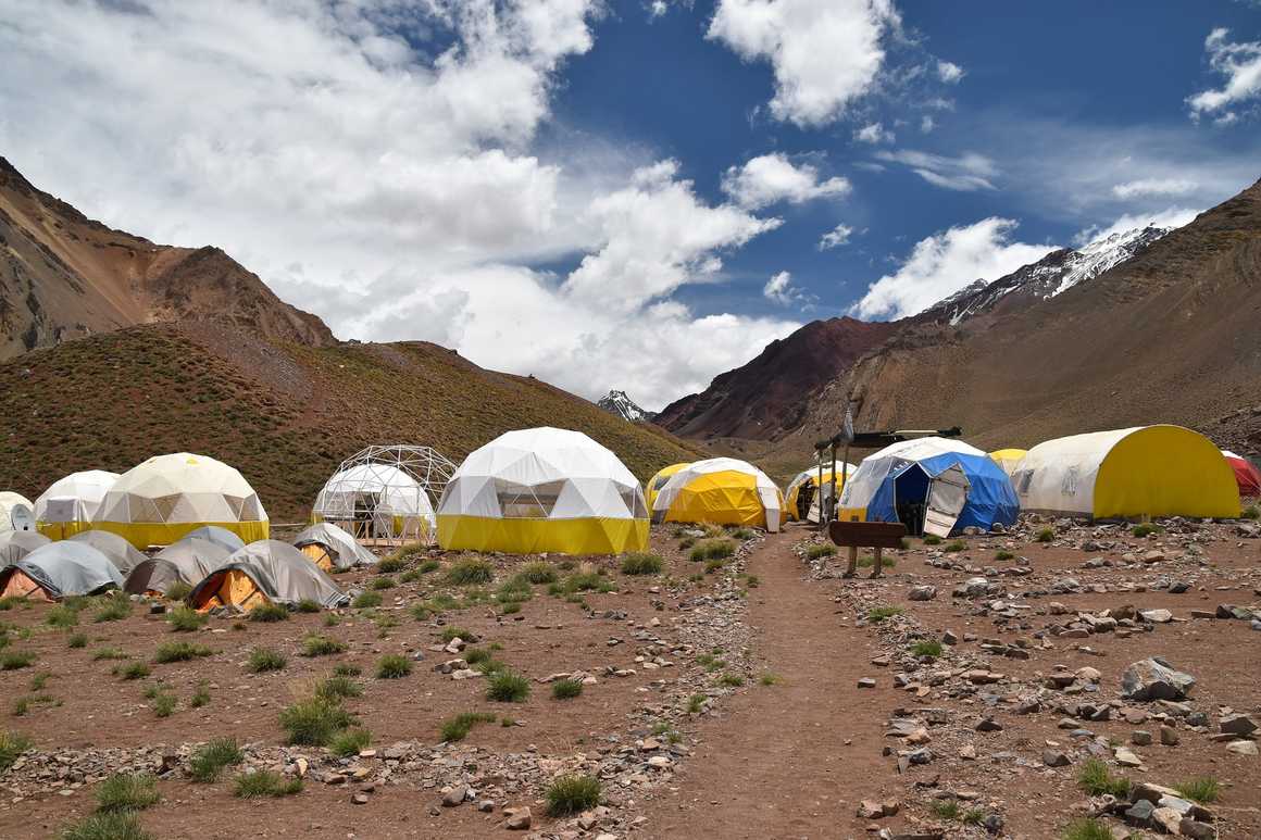 Basecamp near to Aconcagua Summit