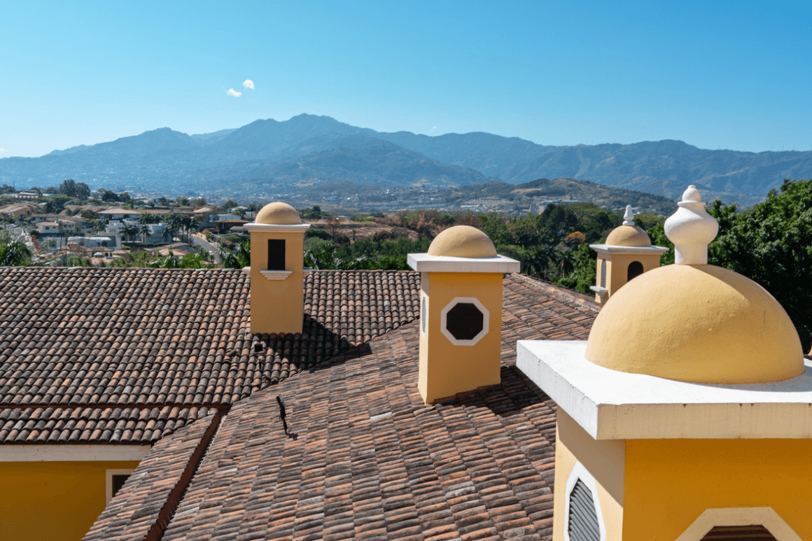 bight yellow house tops in San Jose
