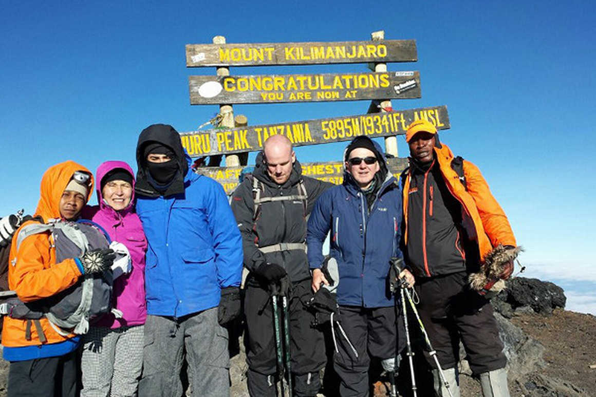 Chris Arthey in Kilimanjaro