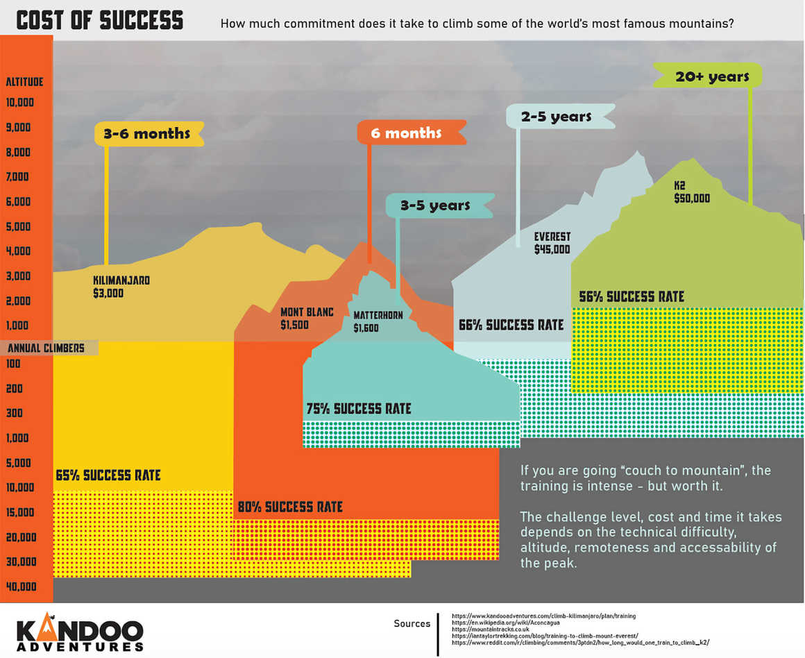 Cost of success infographic