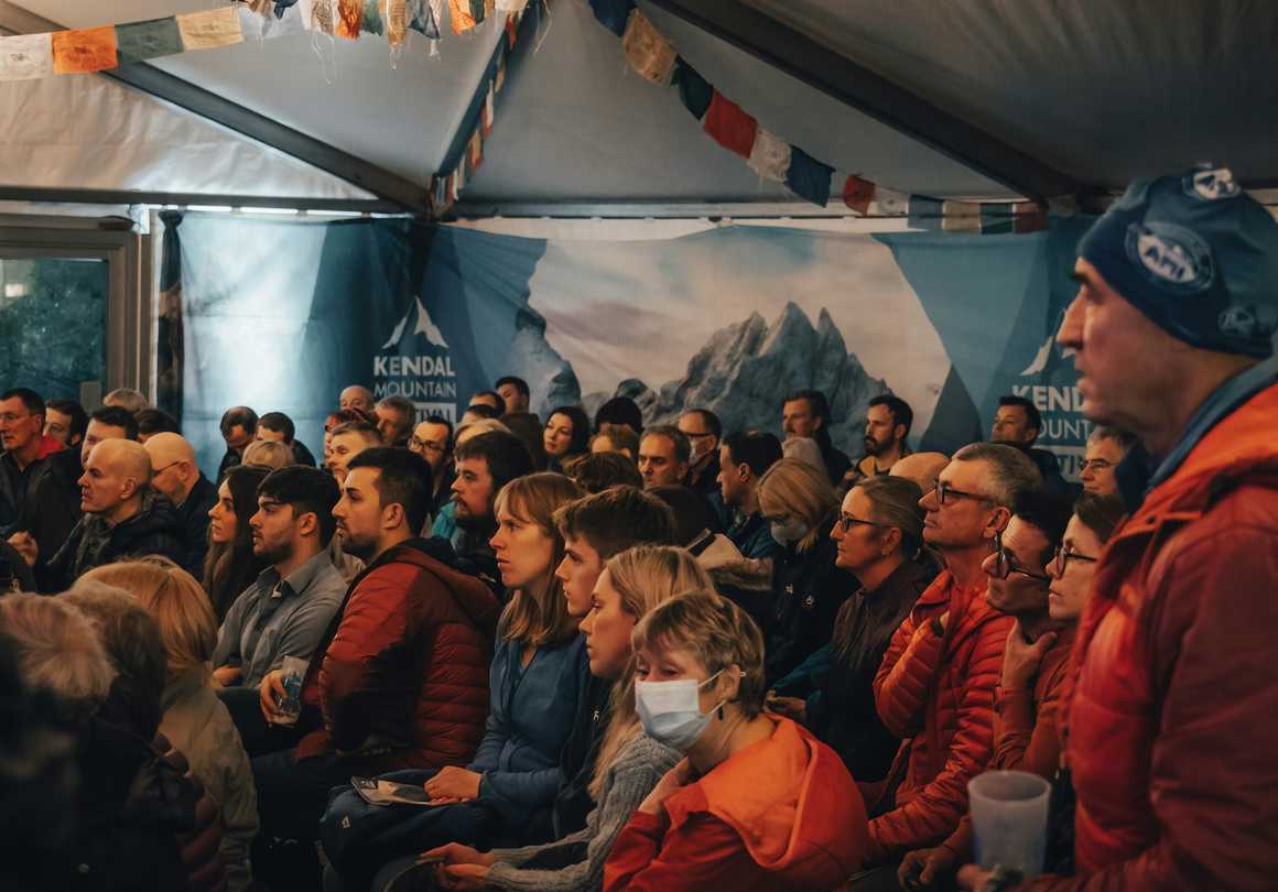 Crowd at Kendal Mountain Festival