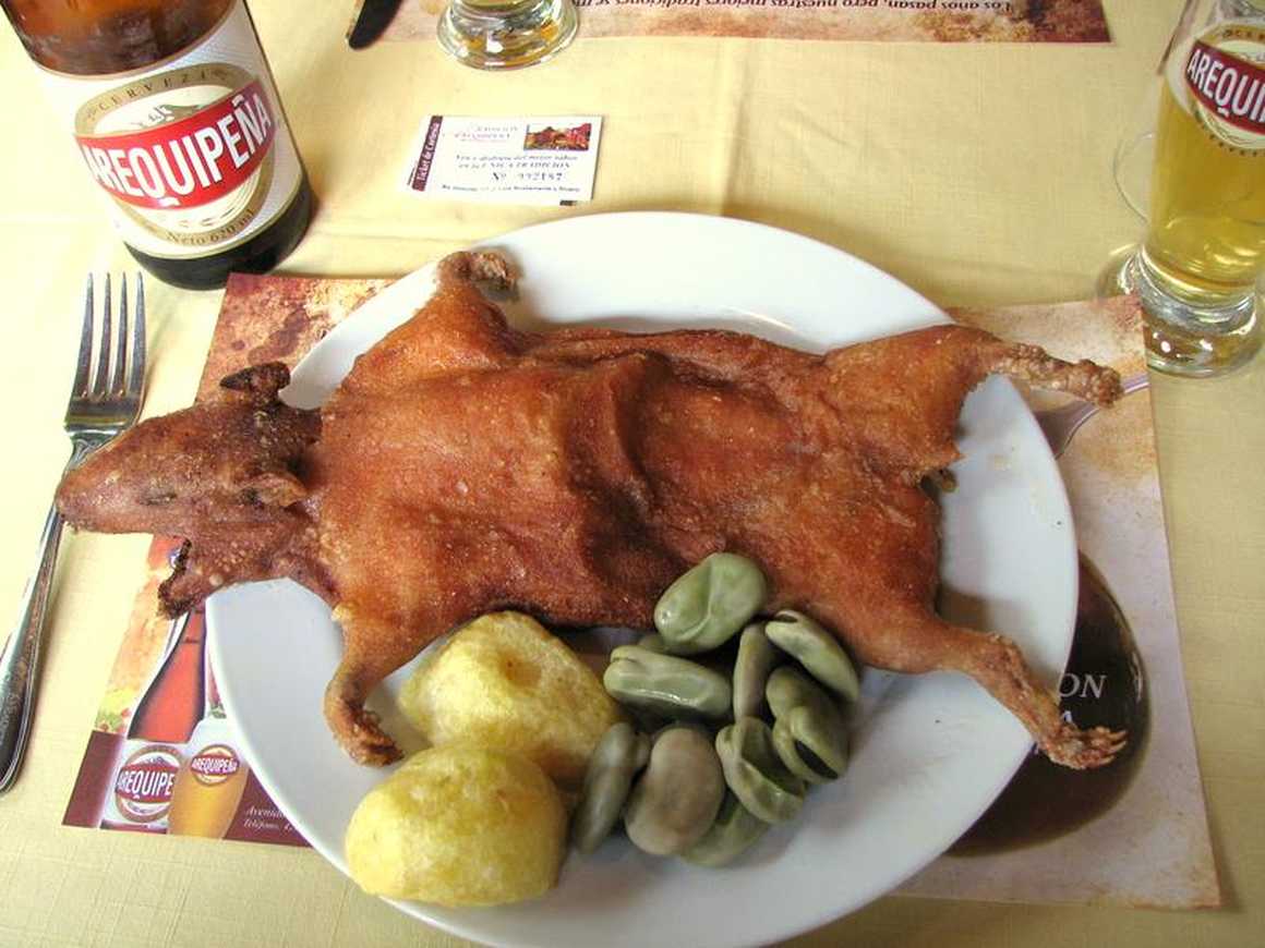 Peruvian guinea shop pig dish