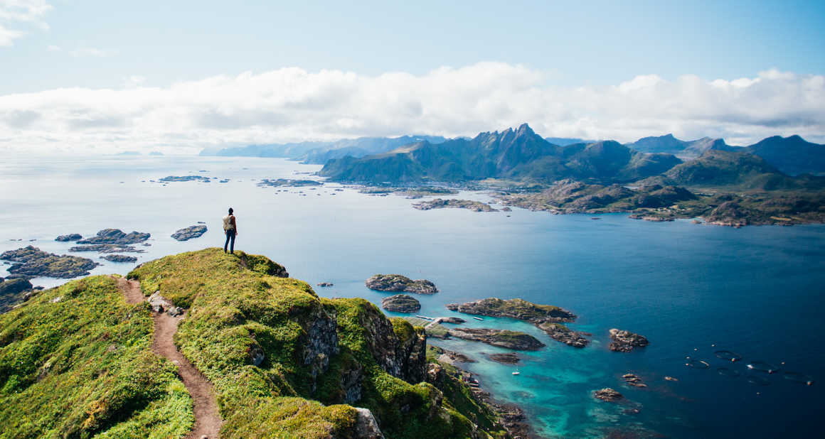 Incredible view of the Lofoten Islands Norway
