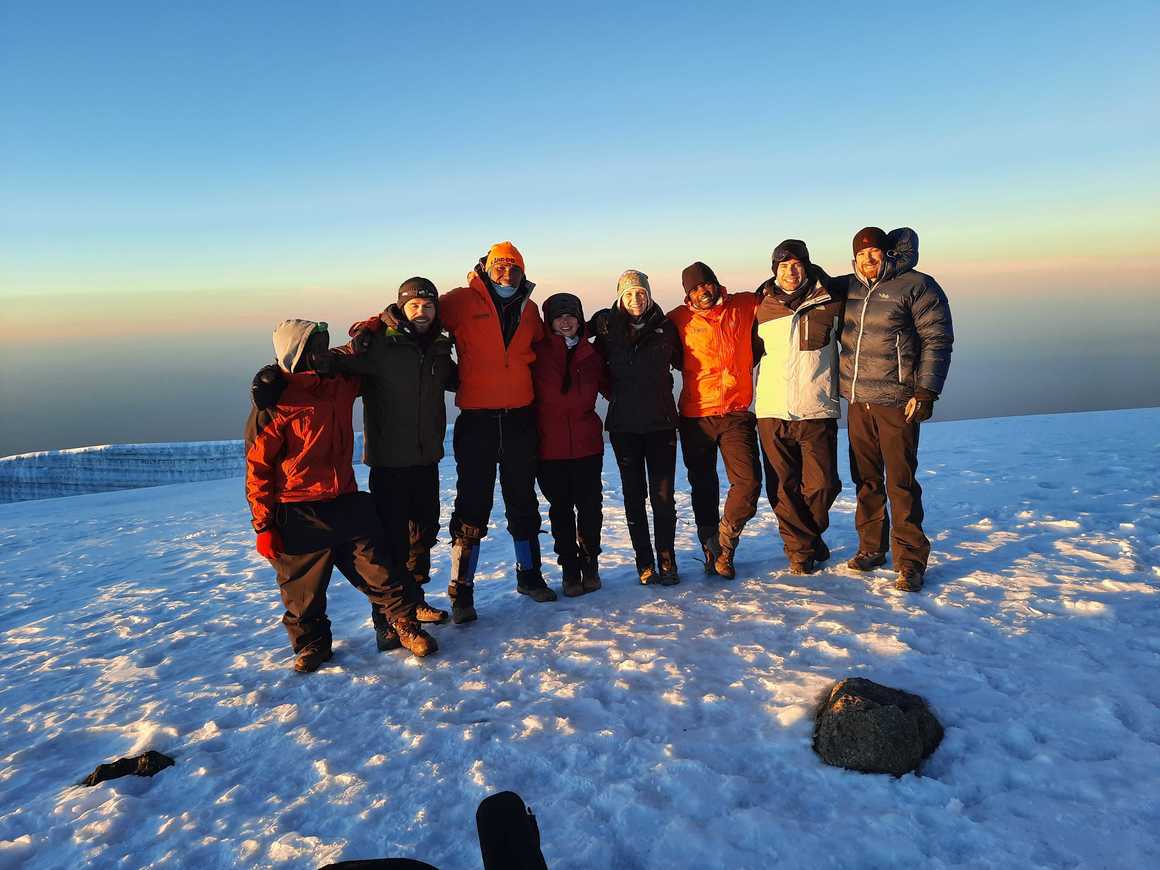 Kandoo Adventures group on the Lemosho Route