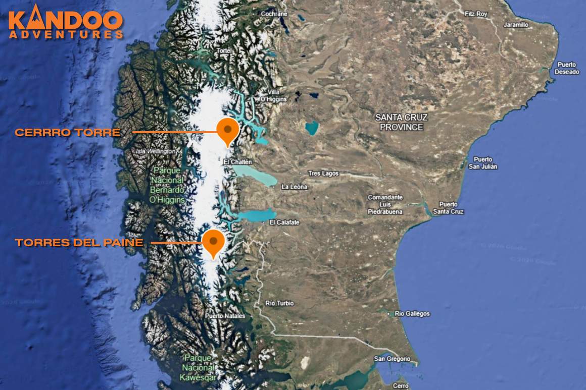 Kandoo Map of Cerro Torre