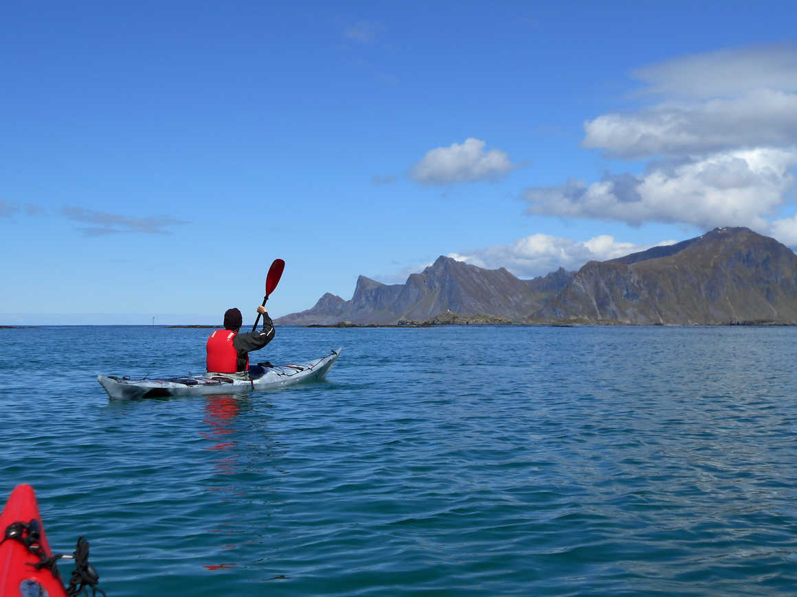 Kayaking in the Lofoten Islands