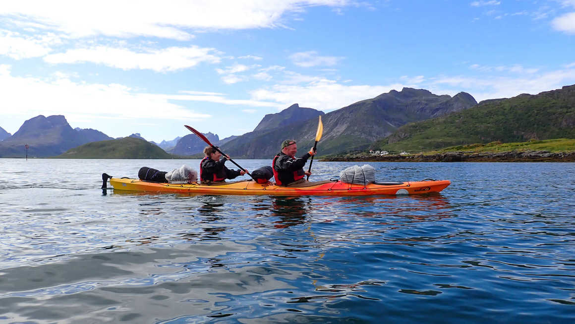 Kayaking in the Lofoten Islands