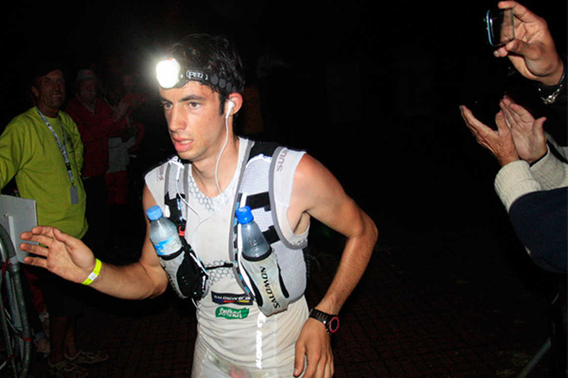 Kilian Jornet climbing the Aconcagua