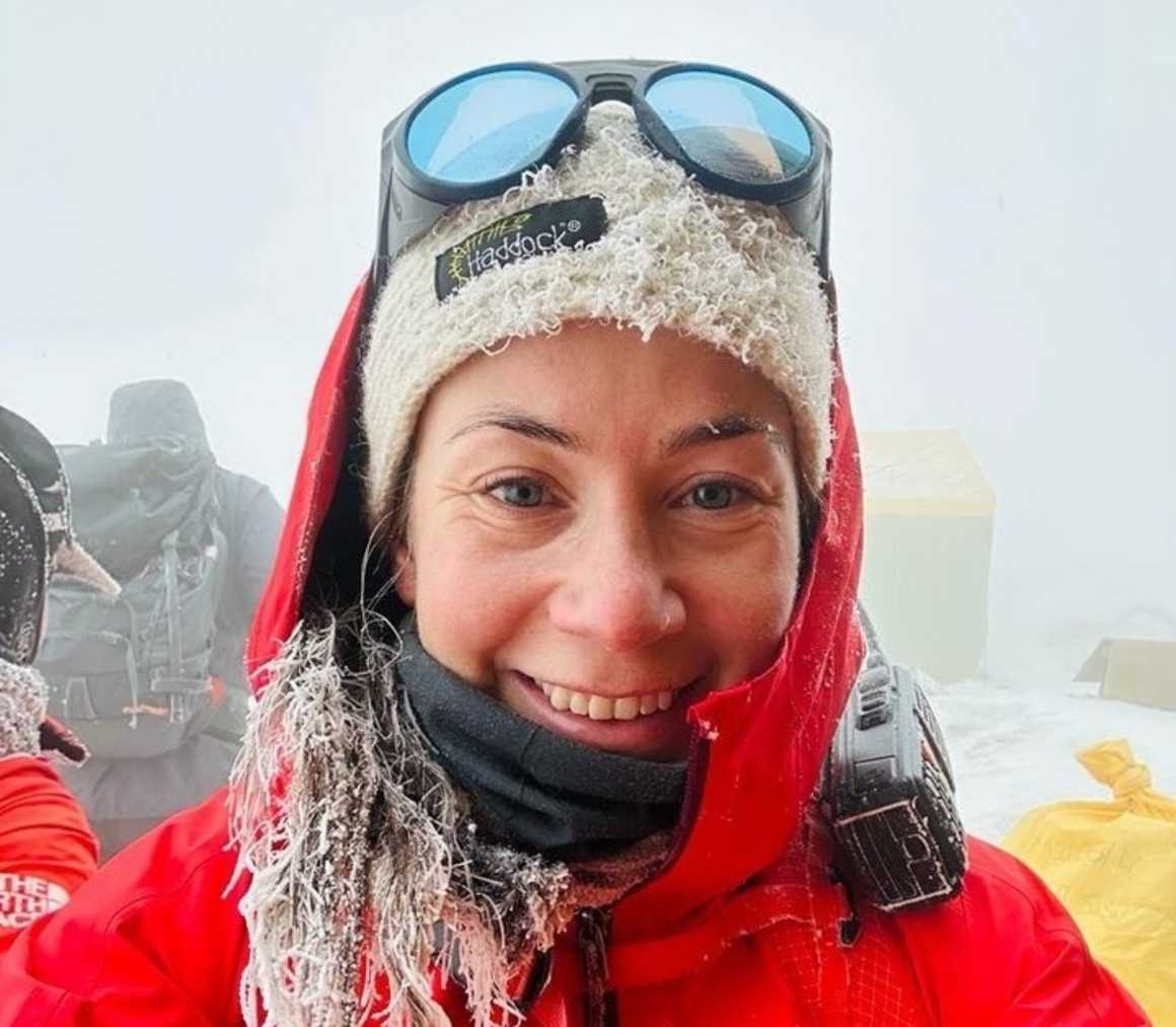 Kristin Harila at Manaslu Base Camp, Nepal