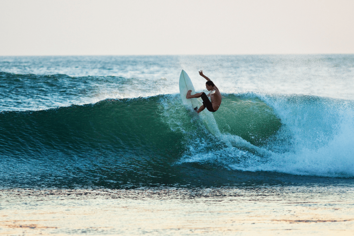 Man surfing in Costa Rica