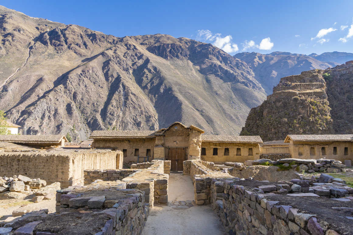 Ollantaytambo Ruins in Sacred Valley of the Incas