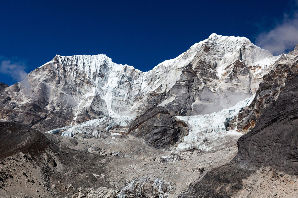 Pachermo (Pharchamo) peak in Himalays, Nepal