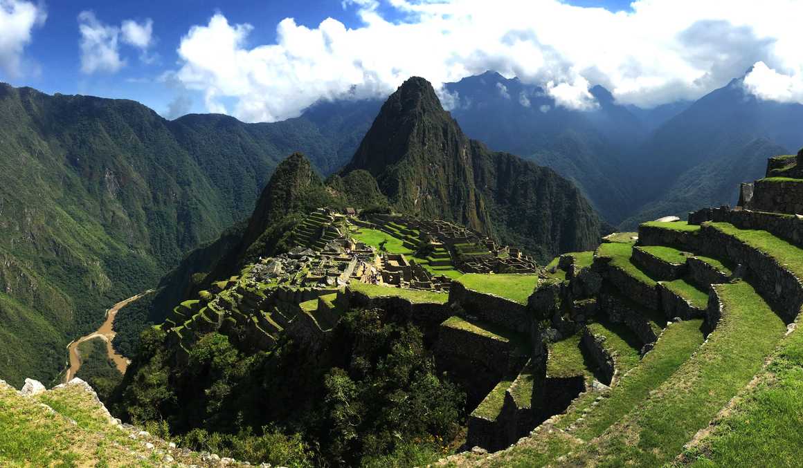 Panoramic view of the Machu Picchu