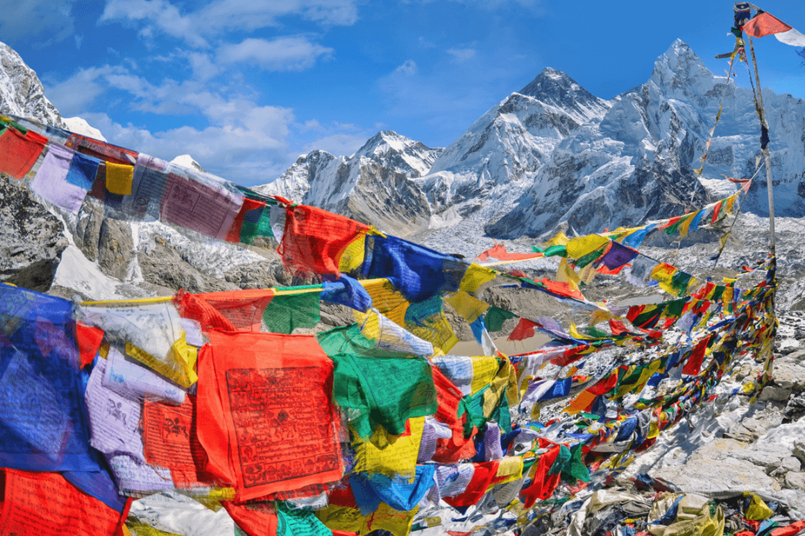 Prayer Flag near EBC
