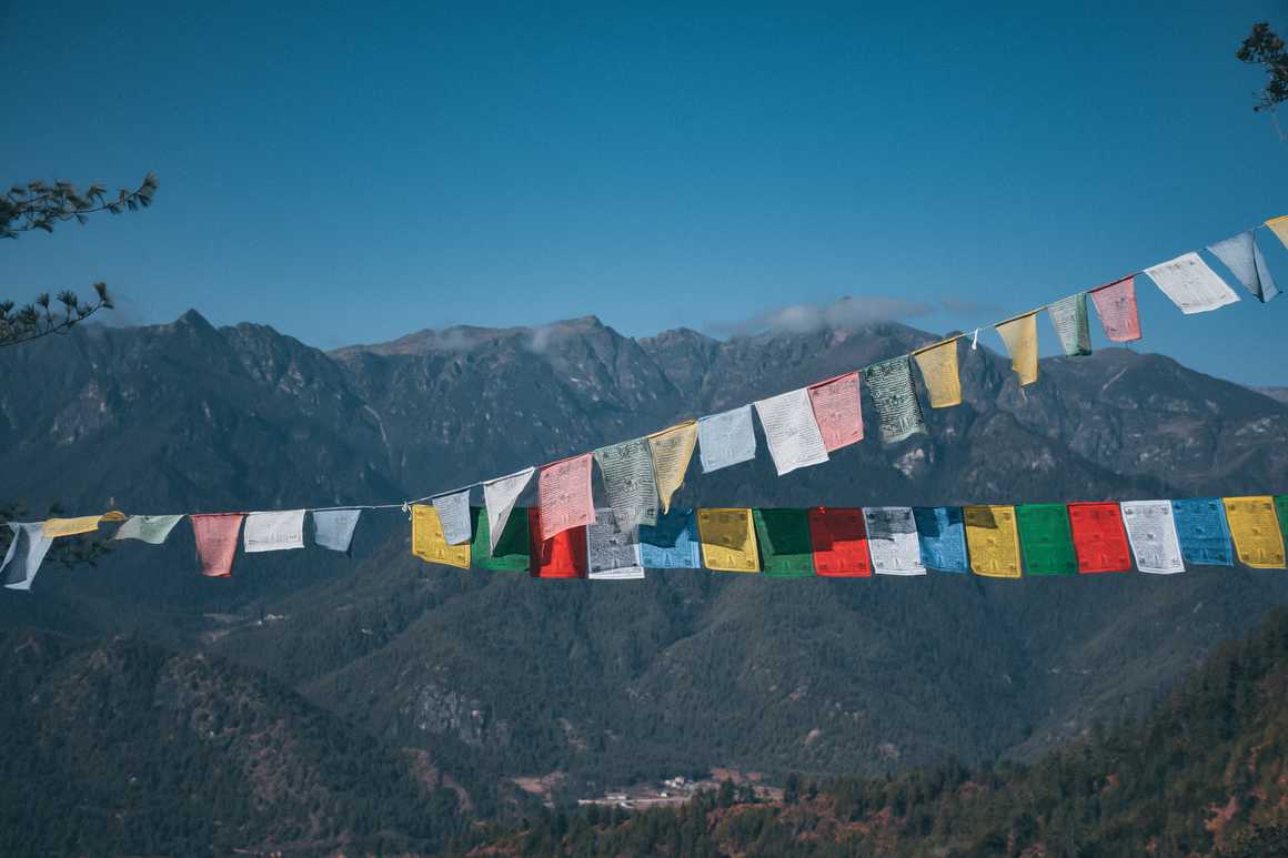 Prayer flags in Bhutan