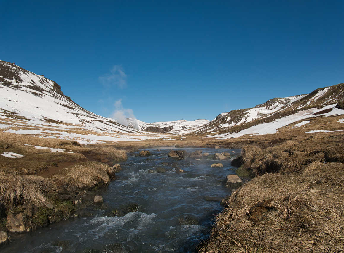 Reykjadalur, hot spring river, Iceland