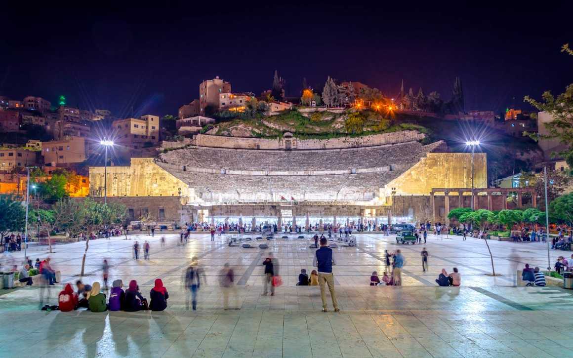 Roman amphitheatre Amman in Jordan