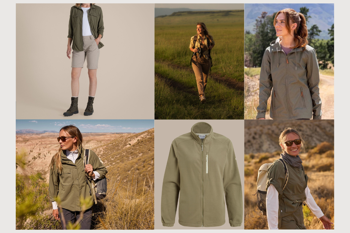 Safari jacket collage