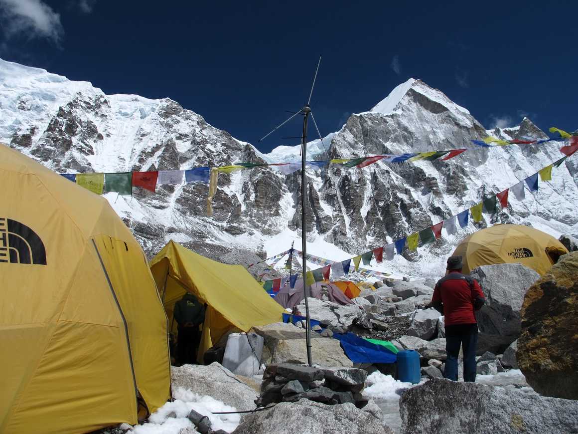 Tents at Everest base camp