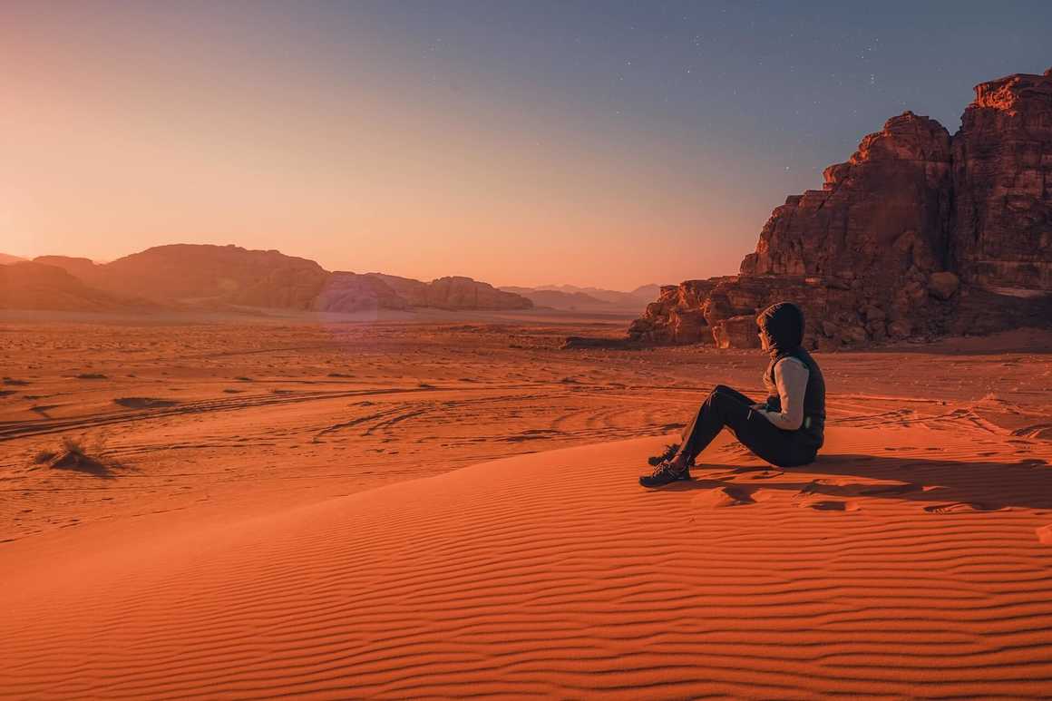 The desert of Wadi Rum in Jordan