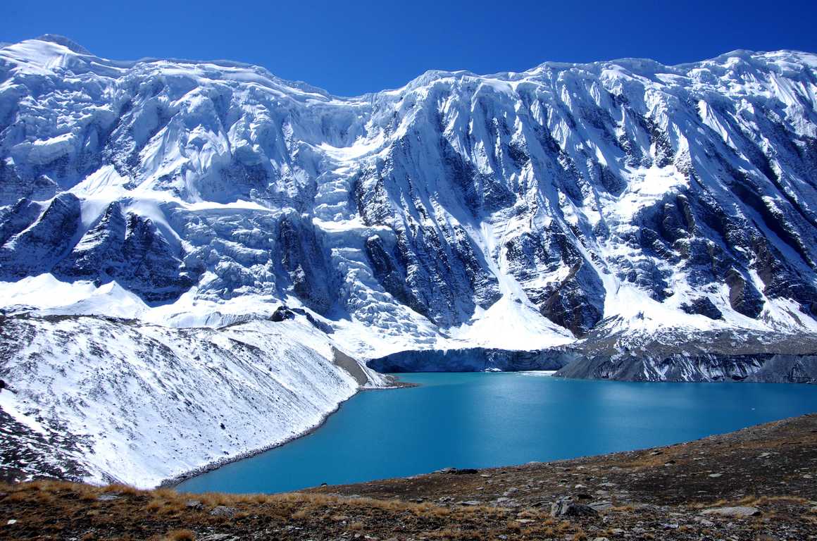 Tilicho lake in the Annapurna region