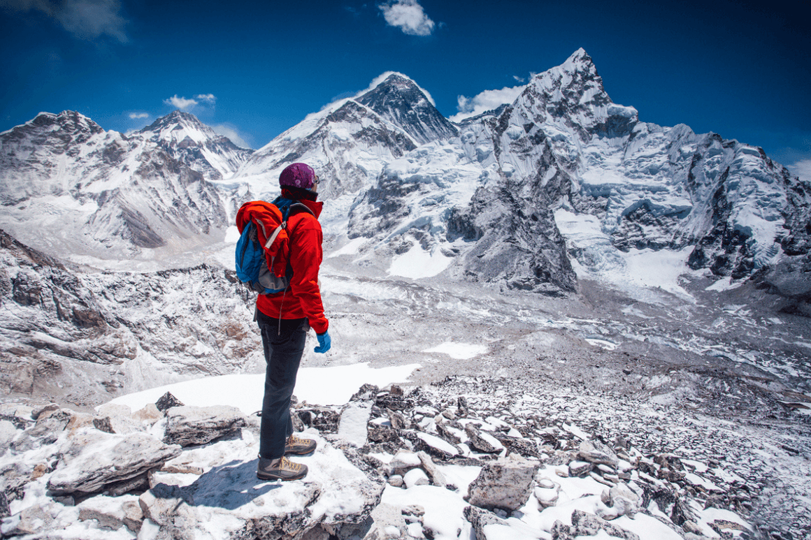 Trekker satnding at EBC