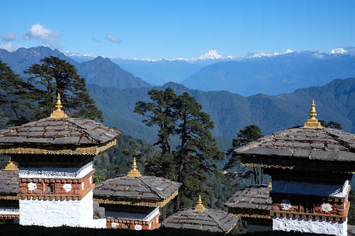 View from the Dochu La Pass