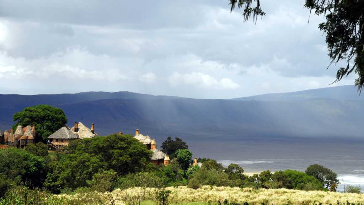 View of Ngorongoro Crater accommodation