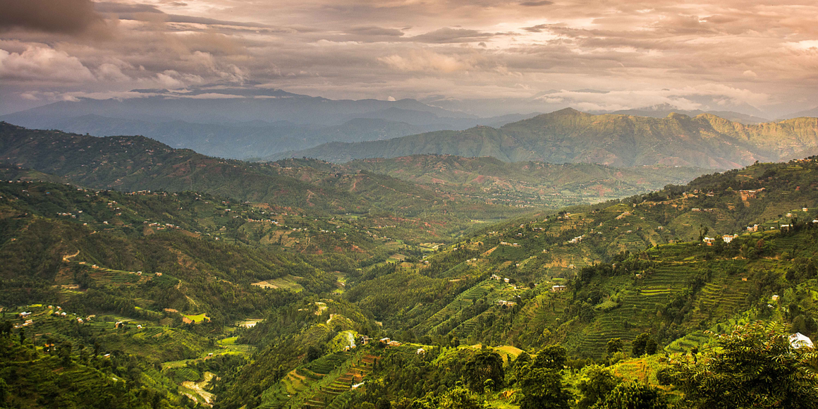 View of rural Nepal from Dhulikhel Vista Point