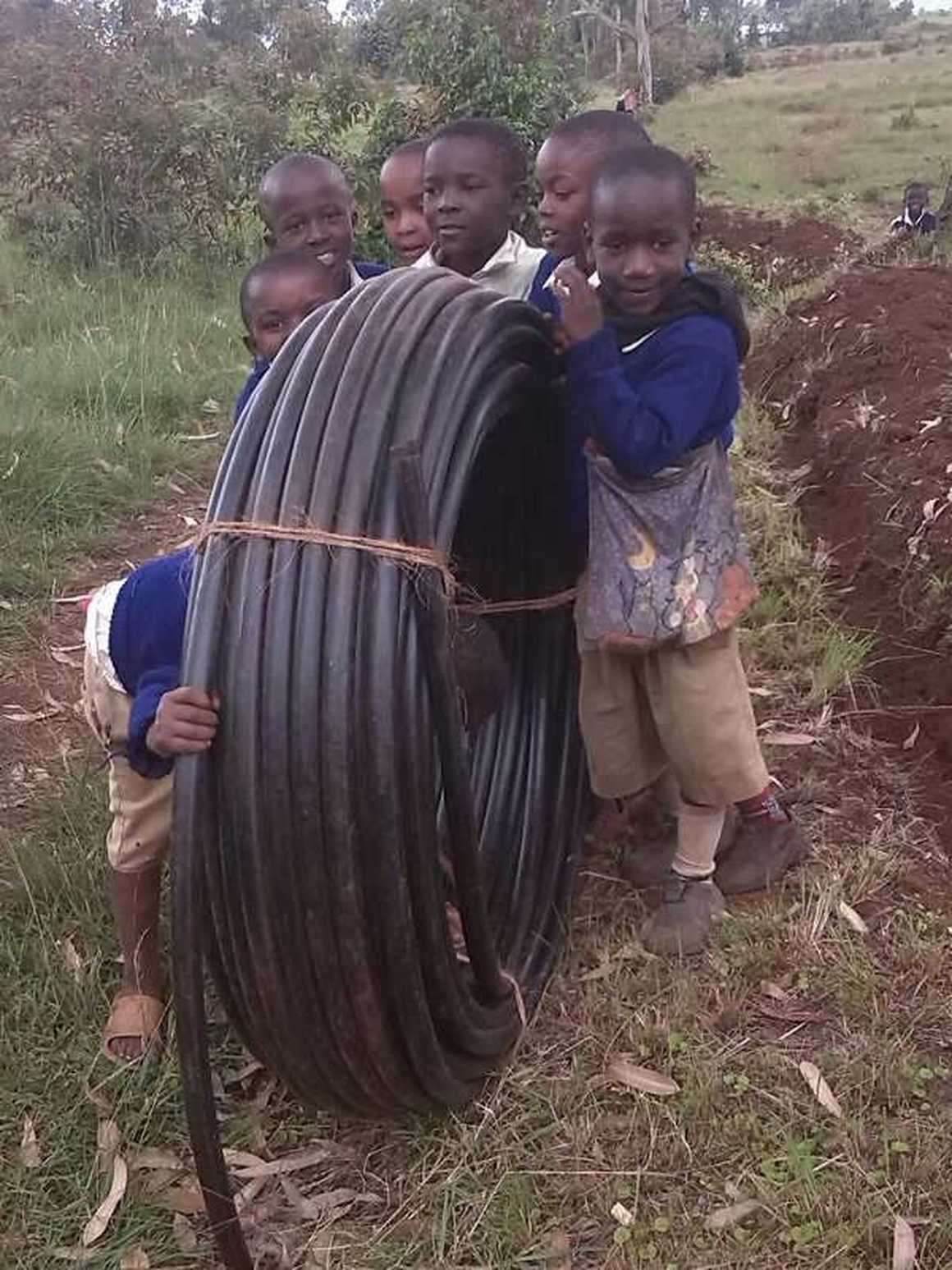 Water pipe project in Tanzania
