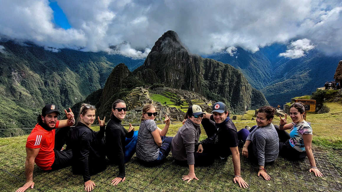 Young Kandoo group at Machu Picchu