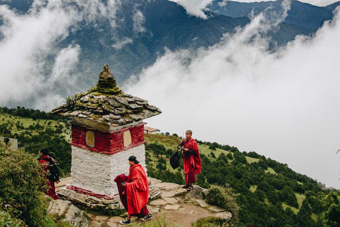 Young monks in Bhutan