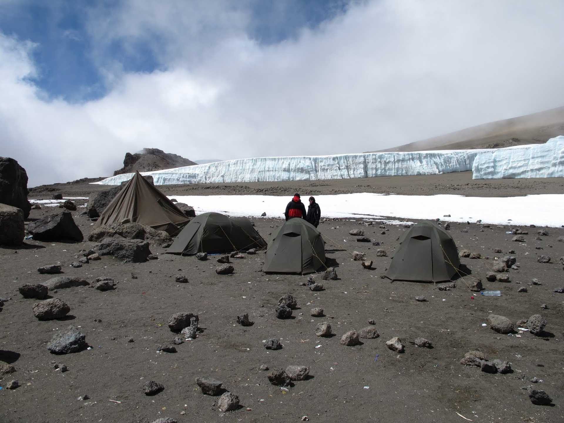 Crater camp on the Lemosho route
