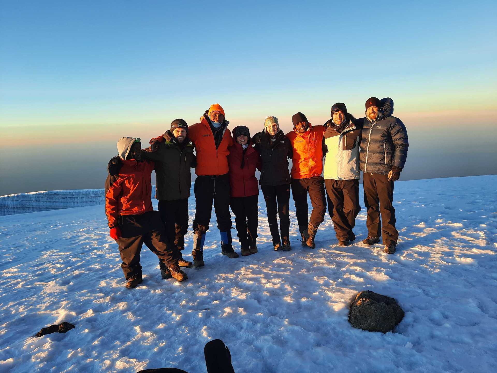 Kandoo Adventures group on the Lemosho Route