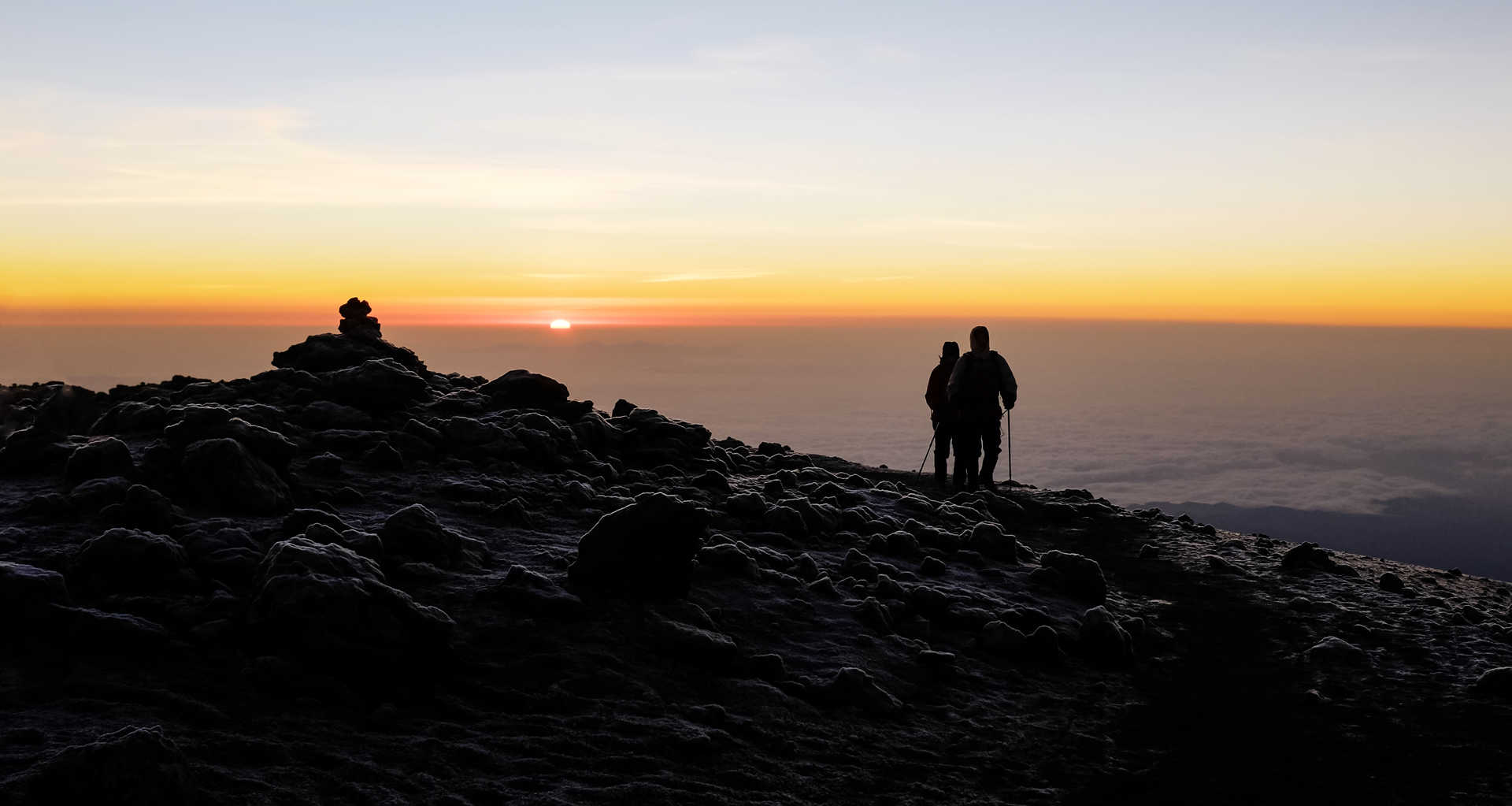 Kilimanjaro summit at sunrise